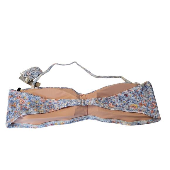 NWT J.Crew Scrunchie Sweetheart‎ Bikini Top Floral Beach Vacation Summer Size 3X - Picture 2 of 7